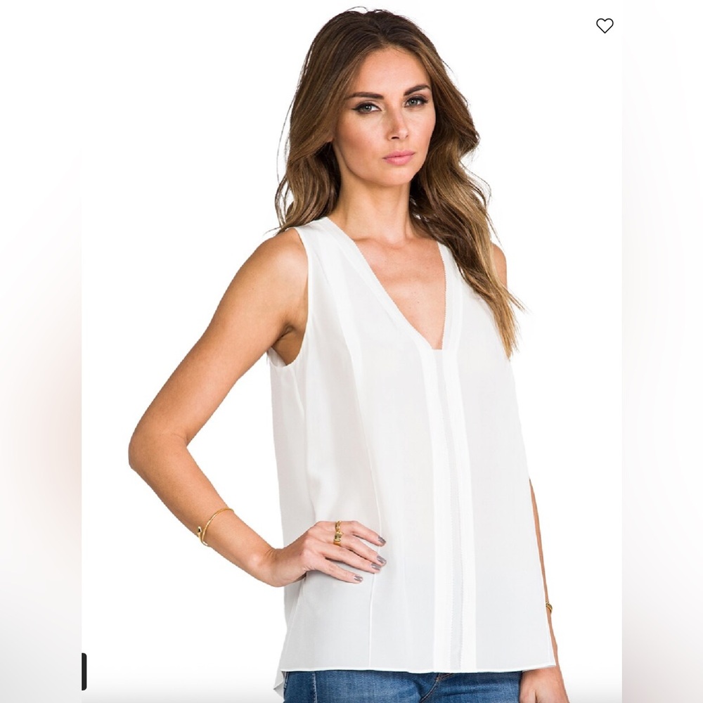 Vince 100% Silk Sleeveless Blouse -XS - Picture 2 of 13
